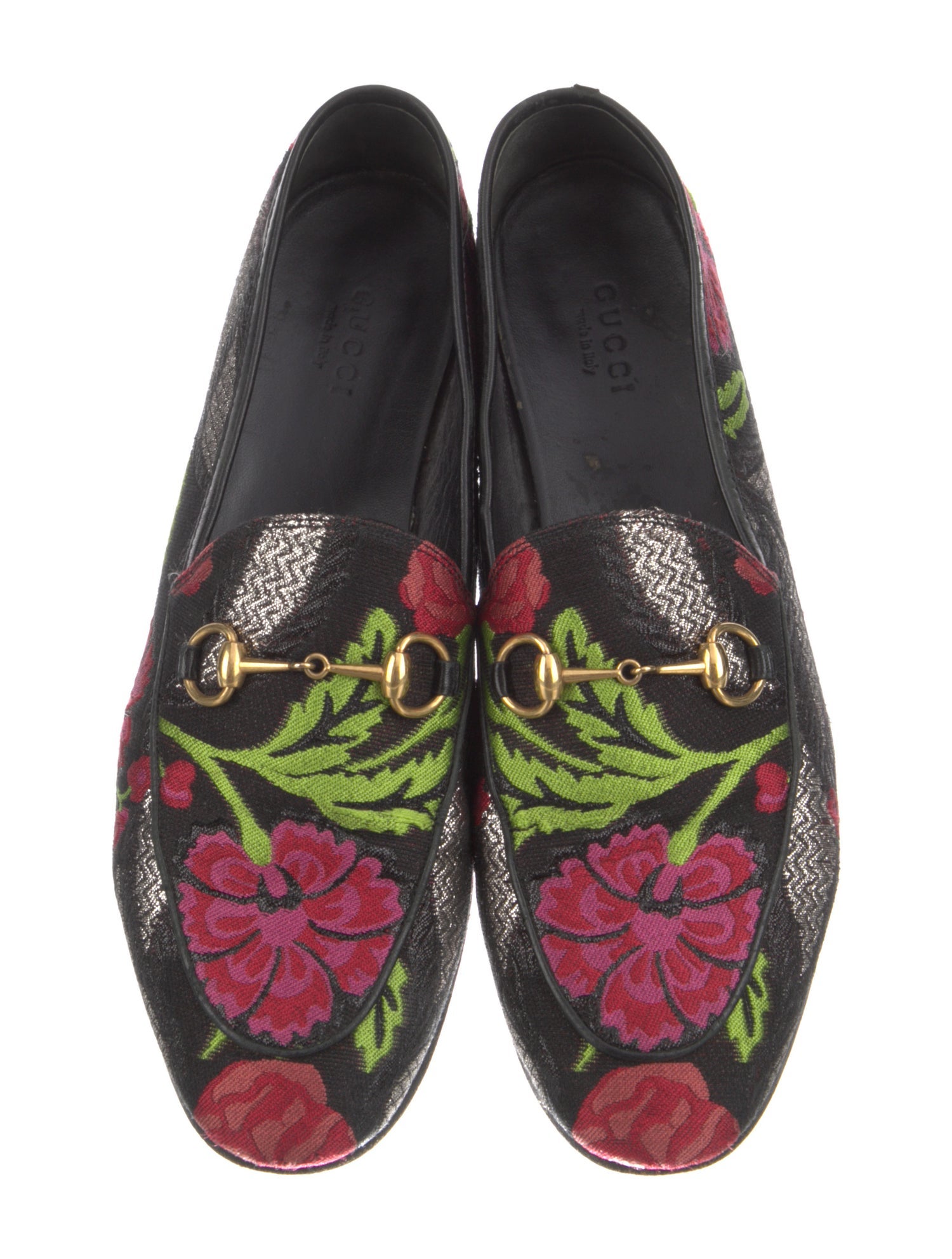 Gucci Flora Print Loafers